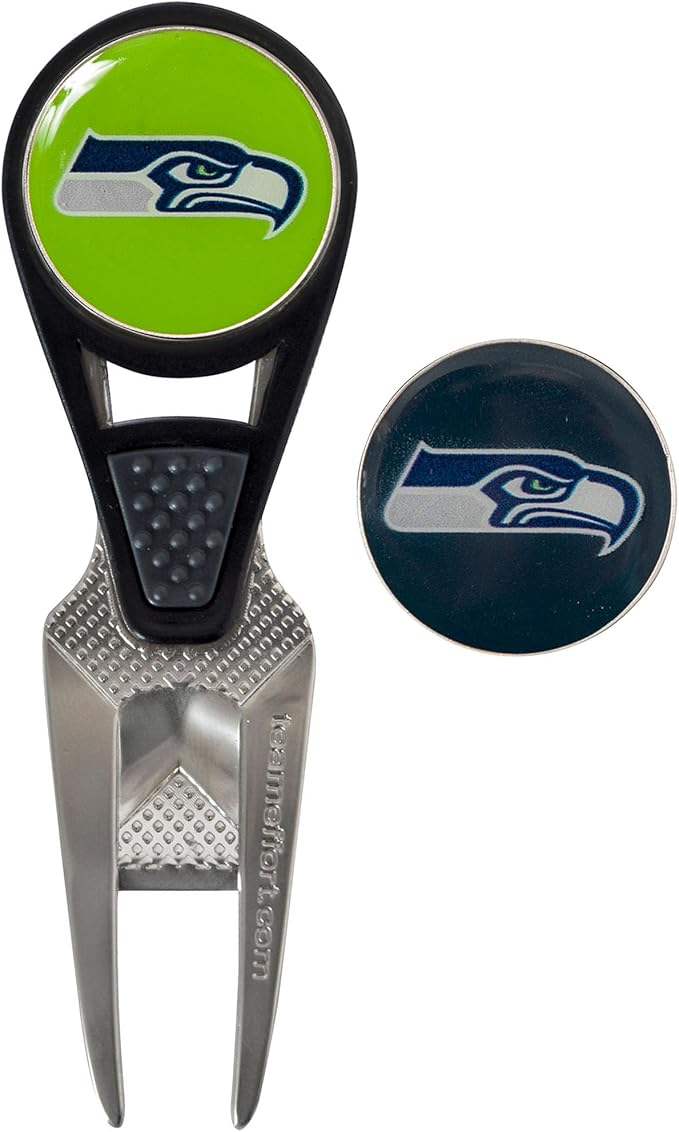 NFL CVX Ball Mark Repair Tool & 2 Ball Markers