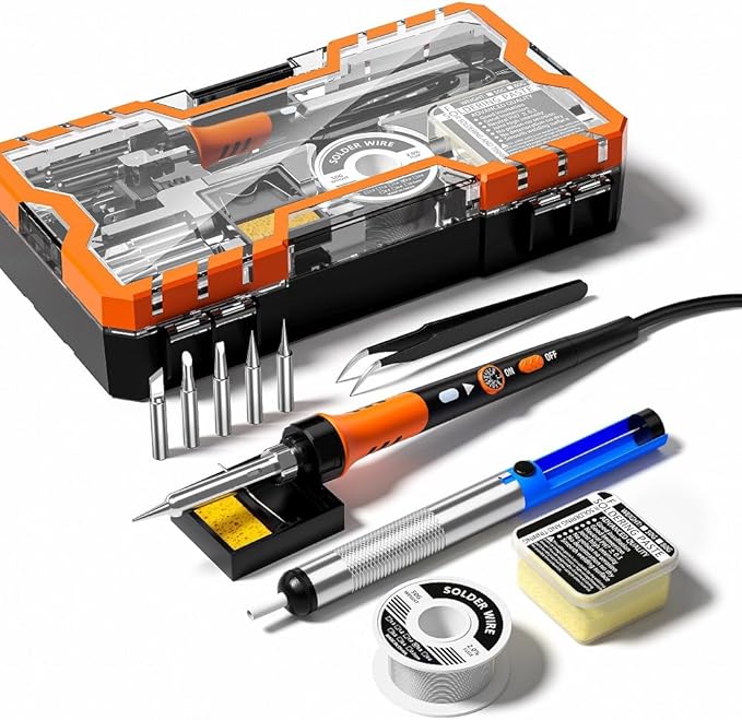 Soldering Iron Premium Kit, 60W Soldering Gun by Weldingthefuture
