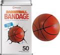 BioSwiss Bandages, Basketball Shaped Self Adhesive Bandage, Latex Free Sterile Wound Care, Fun First Aid Kit Supplies for Kids, 50 Count