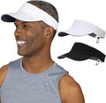 TrailHeads Sun Visor Hat for Men - Recycled Golf Visors for Men - Mens Running Visor for Tennis, Sports, Workouts