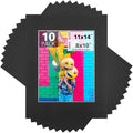 Mat Board Center, 11x14 for 8x10 Black Color Mats by MatBoardCenter