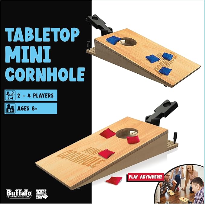 Buffalo Games - Tabletop Mini Cornhole - Dexterity Skill Game - Toss Across - - Image 2