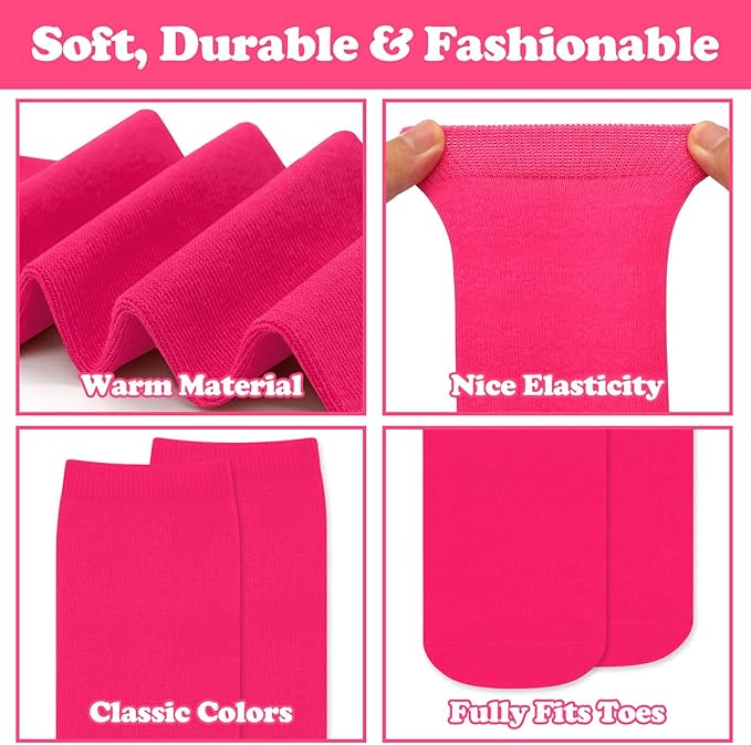 Sarfel Kids Soccer Socks Toddler Soccer Socks Girls Boys Soccer Socks Kids Tube Socks with Stripes Toddler Knee High Socks