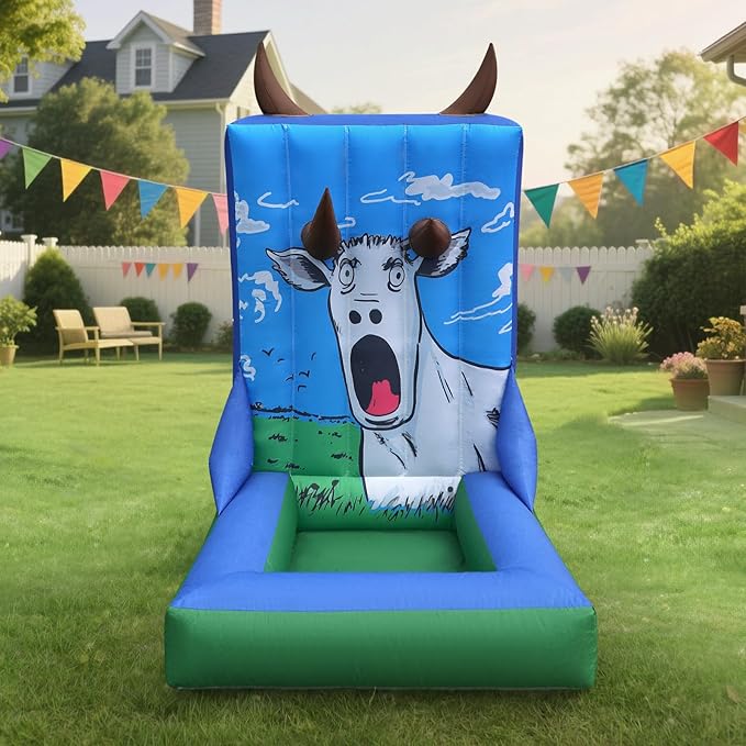 Inflatable Carnival Game with Built-in Blower, Portable Fun Toss Game by EJAEEDirect-Wellcomer