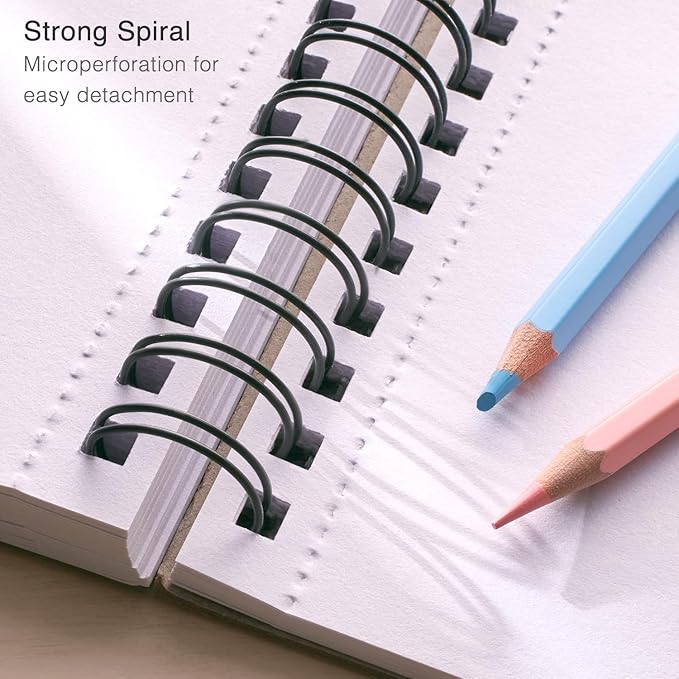 ARTISTIC EYE 5.5x8.5 Premium Watercolor Pads, Spiral Bound, Acid-Free Paper - Image 5