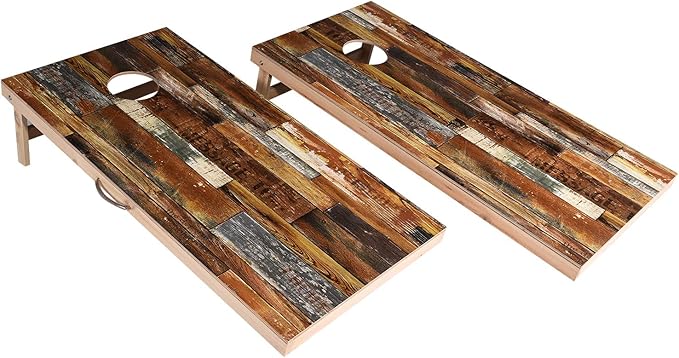 Solid Wood Vintage Cornhole Game Set, Two 4'x2'Cornhole Boards, 8 Cornhole Bags - Image 2