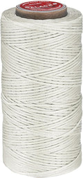 uxcell Flat Leather Sewing Waxed Thread, 140m / 153 Yards Polyester Wax String by uxcell