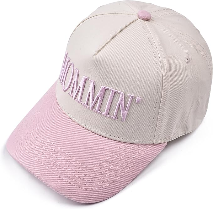 Womens Trucker Hat - with Mommin Embroidery Ponytail Fit - Mothers Day Great Gifts for Mom Wife Stepmom