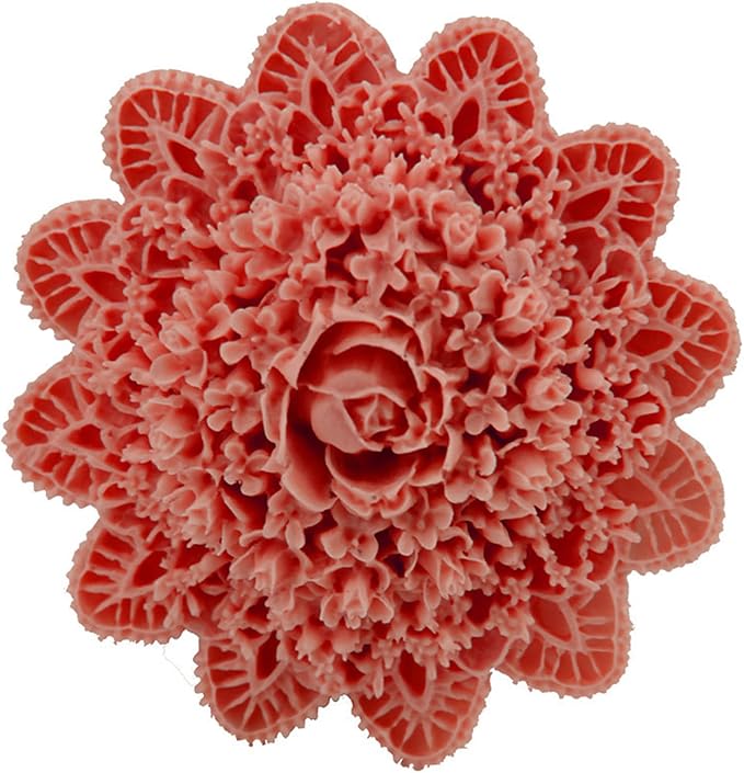 Lace Flower Silicone Mold for Candle, Cake Decorating, Ploymer Clay - Image 3