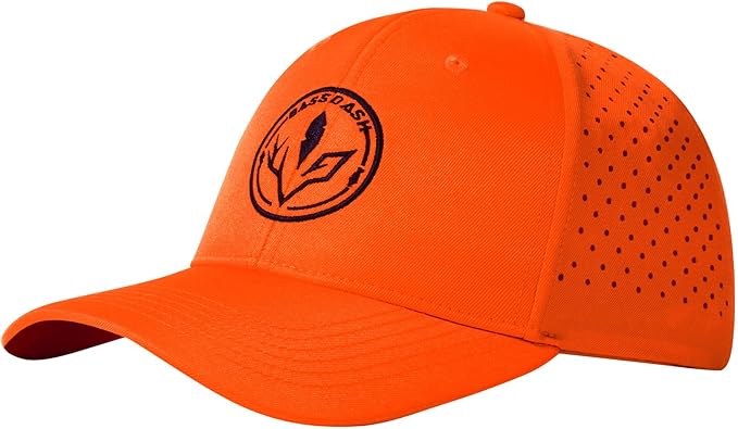 BASSDASH UPF 50+ Quick Dry Baseball Cap Water Resistant Laser Cut Mesh Snapback Hat for Men Women Fishing Hiking FH14