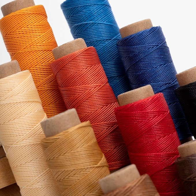 WUTA Leather Waxed Thread Round Polyester Sewing Threads - Image 7
