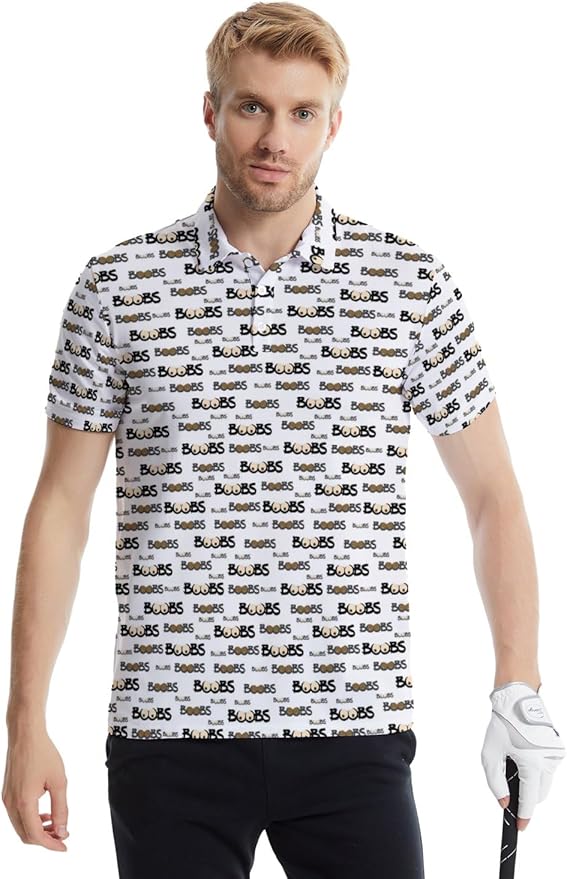 Mens Golf Shirts Golf Polo Shirts for Men Short Sleeve Polo Shirts Golf Gifts