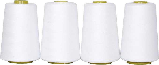 Mandala Crafts 4 Pack of Serger Threads Cones Spools by MandalaCrafts