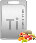 Titanium Cutting Board with Juice Groove-Pure Titanium Cutting Boards by Unknown