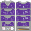 Vowlove Tshirt Ruler Guide Set for Cricut, Shirt Measure Ruler Centering Tool by Vowlove