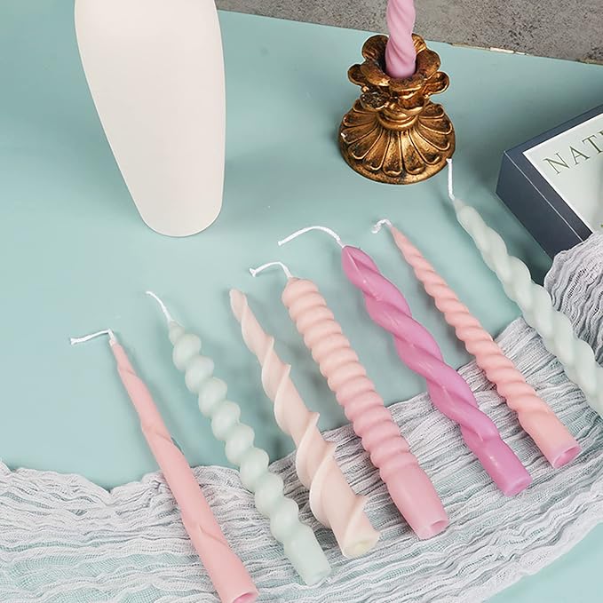 8-Piece Spiral Candle Molds - Image 3