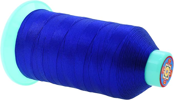 Mandala Crafts Bonded Nylon Thread Royal Blue Heavy Duty Sewing Threads - Image 2