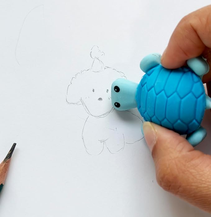 36 Pcs Pencil Eraser Set, 3D Cute Erasers - Image 4