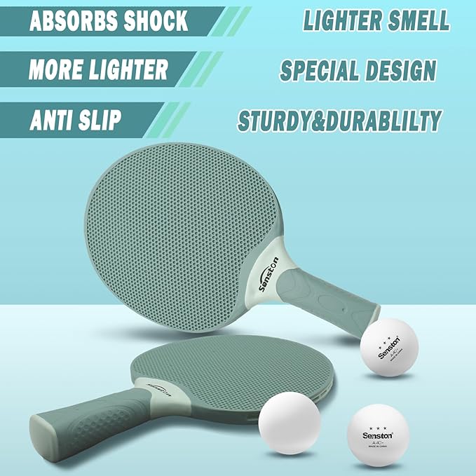 Senston Table Tennis Rackets Set, Professional Ping Pong Paddle Set - Image 4
