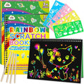 ZMLM Scratch Paper Art Craft: 2 Pack Rainbow Scratch Set by ZMLM