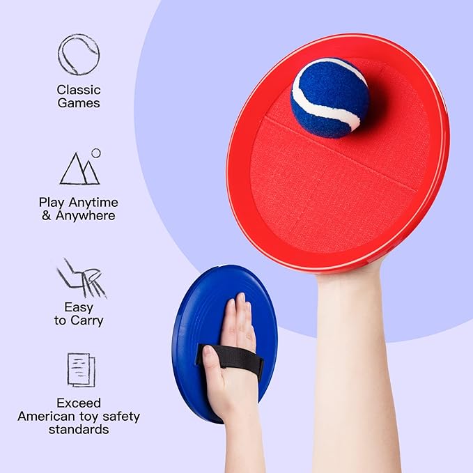 EVERICH Upgraded Toss and Catch Ball Game Set - Image 3