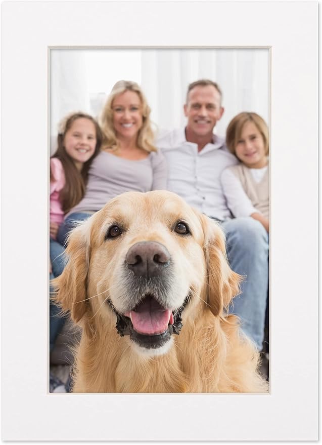 5.5x8.5 White Mat for 8.5x11 Frame - Image 6