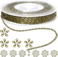 Jishi 33ft Link Cable Chain Roll 2mm, Bronze Chain by Jishi