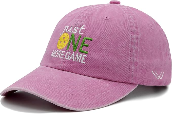 Waldeal Pickleball Hat,Adjustable Embroidered Washed Baseball Cap for Men Women