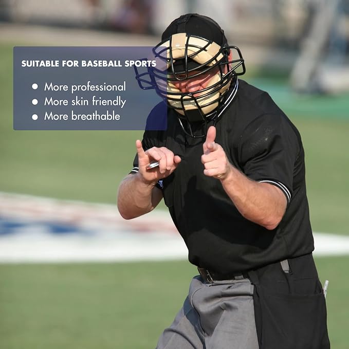 redgino Men's Baseball Softball Umpire Shirt Short Sleeve Polo Ref Jersey Referee Gear - Sized for Chest Protector