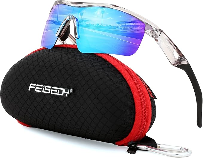 FEISEDY Kids Teens Baseball Polarized Sunglasses Sports TR90 Frame Boys Girls Cycling B2454