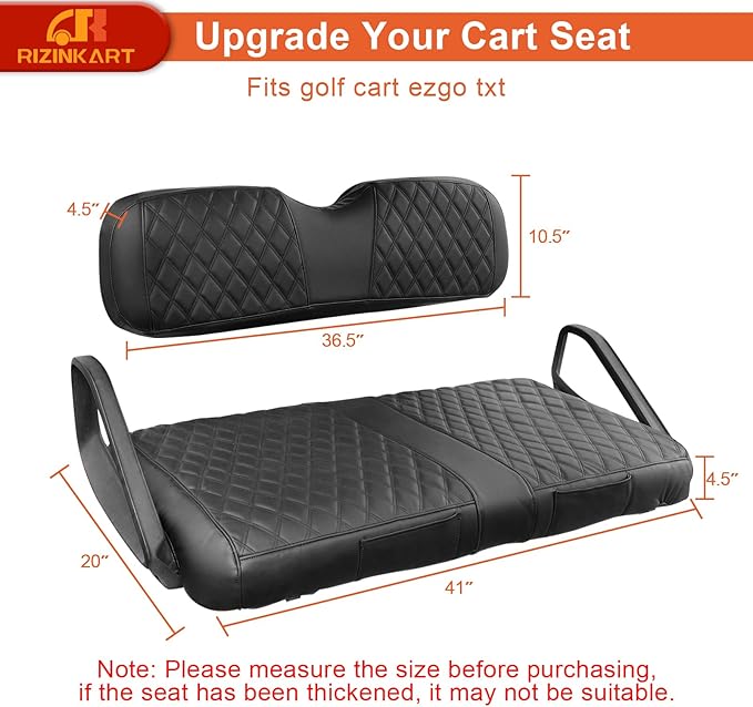 Golf Cart EZGO TXT Seat Cover, Enhanced-Quality, Easy Installation, Durable Quality, New Appearance,Golf Cart Seat Covers for EZGO TXT
