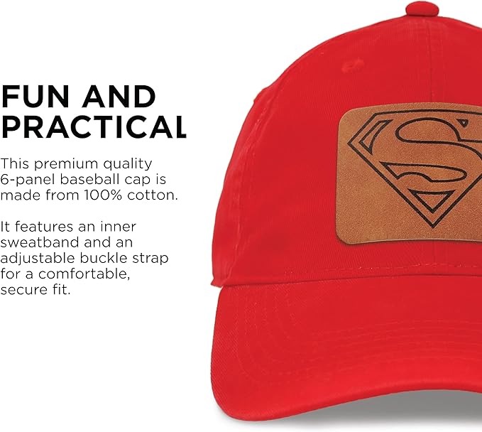 ABG Accessories Superman Hats for Men Baseball Cap
