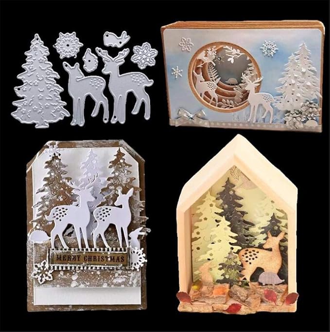 Metal Cutting Dies DIY Merry Christams Embossing Stencil Template Scrapbooking by Annchaos