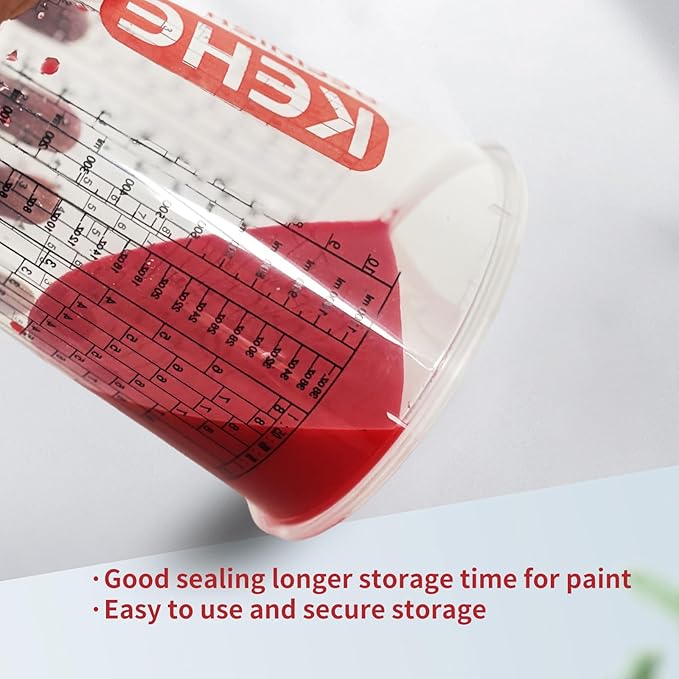 15 PACK Paint Mixing Cups by KEHE REFINISH, 38 oz, Disposable or Reusable - Image 4
