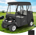 Golf Cart Enclosure 2 Passenger,Golf Cart Cover for EXCAR 2 Seater,Waterproof 600D Oxford Rain Cover Driving Enclosure,Roll Up 4-Sided Clear Windows&Door