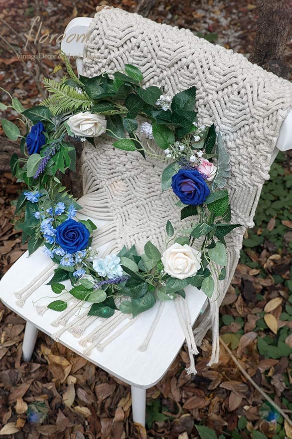 Floroom Artificial Flowers 25pcs Real Looking Royal Blue Foam Fake Roses - Image 6