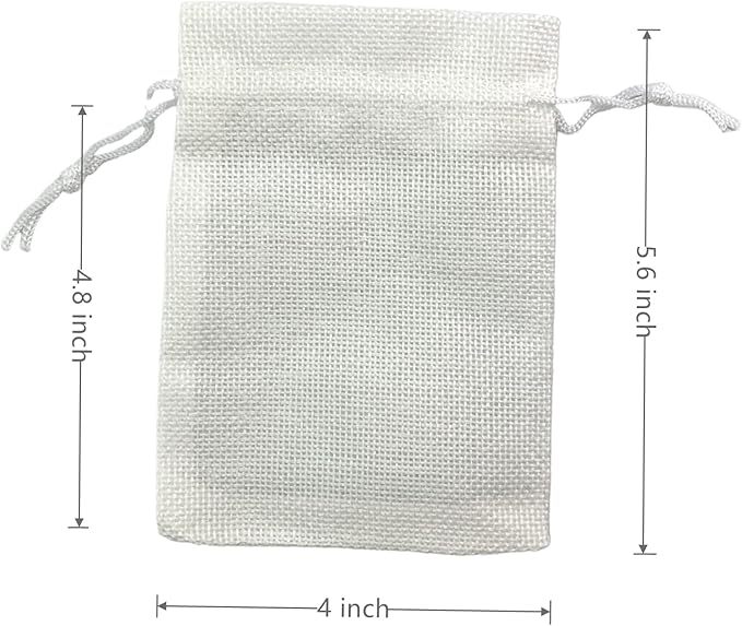 Palmhomee Pack of 25 Burlap Gift Bags - Image 3