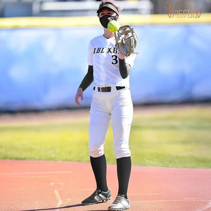 Baseball Socks and Belt for Youth Adult Softball Socks Combo Elastic Waist Belt for Men Kids Boys Girls Women JASGOOD