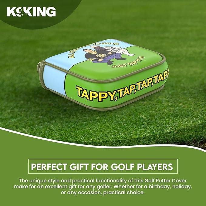 Golf Putter Cover - Premium Golf Club Protector with Magnetic Closure | Essential Golf Accessories for Men with Premium Club Protection | Funny Golf Accessories for Men