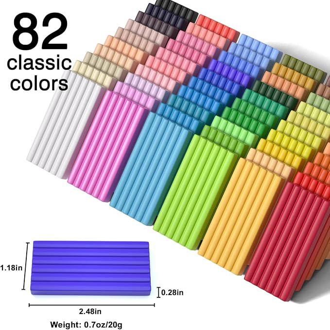 Shuttle Art 82 Colors Polymer Clay Kit - Image 2