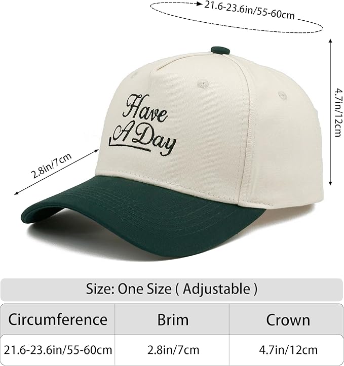 Embroidered Baseball Cap, Cotton Dad Hat, Fun & Heartfelt Stitching, Adjustable Casual Outdoor Hat for Men Women