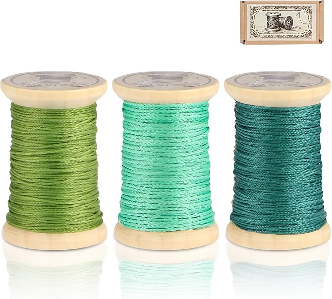 Natural Waxed Thread, 0.55mm/0.8mm, Wax Thread by OopsifyMe