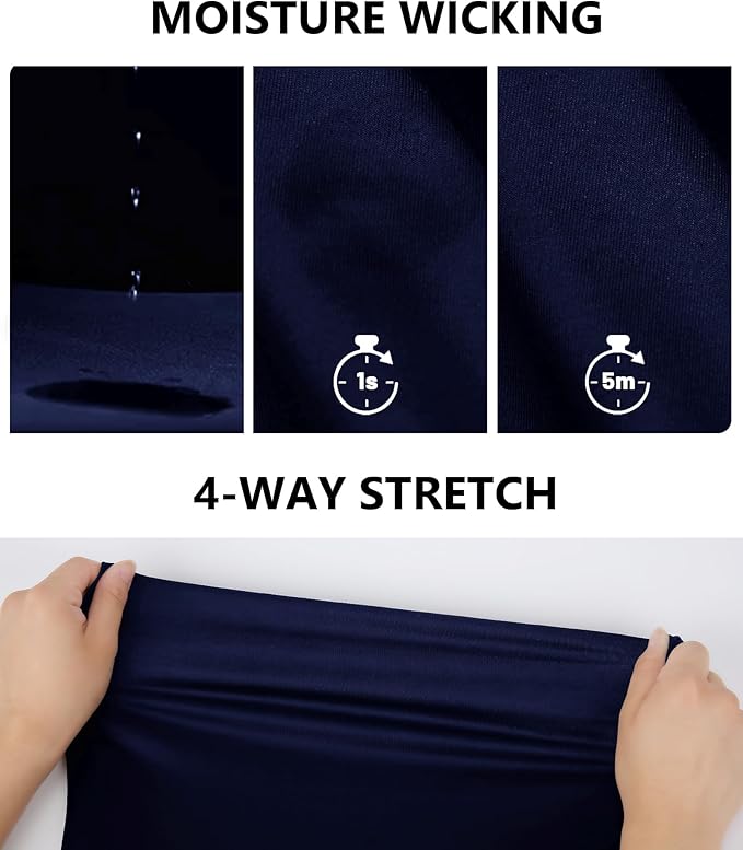 ZITY Mens Golf Shirt Short Sleeve Sport Moisture Wicking Performance Print Golf Polo Shirts for Men Collared Casual T-Shirt