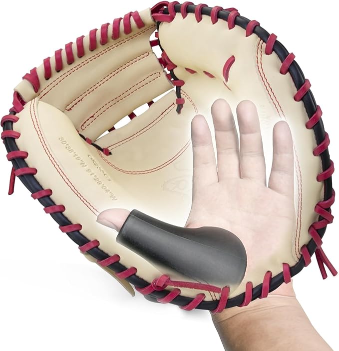 Catcher's Thumb Shield Baseball Thumb Guard for Baseball & Softball Catchers Thumb Protector for Baseball Catcher Gear Training Aid Catcher Accessories Reduce Sting