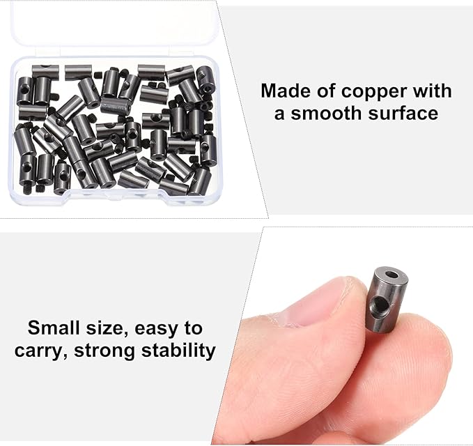 MECCANIXITY 40 Pcs Metal Locking Pin Backs, Locking Pin Keepers Clasp 9mm - Image 5