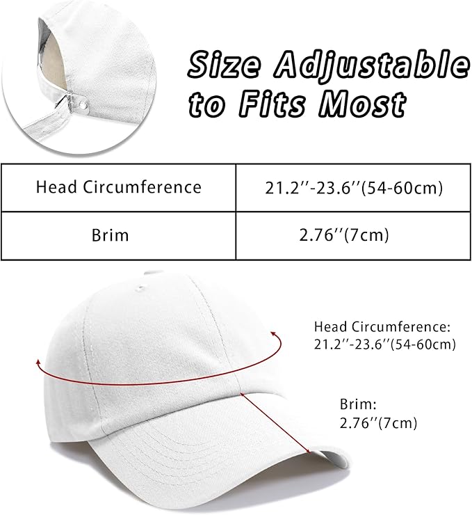 NPQQUAN Original Classic Low Profile Baseball Cap Golf Dad Hat Adjustable Cotton Hats Men Women Unconstructed Plain Cap