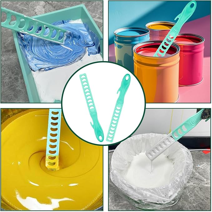 20 Pack Paint Stir Sticks, Plastic Reusable 10” Paint Stirring Rod - Image 5