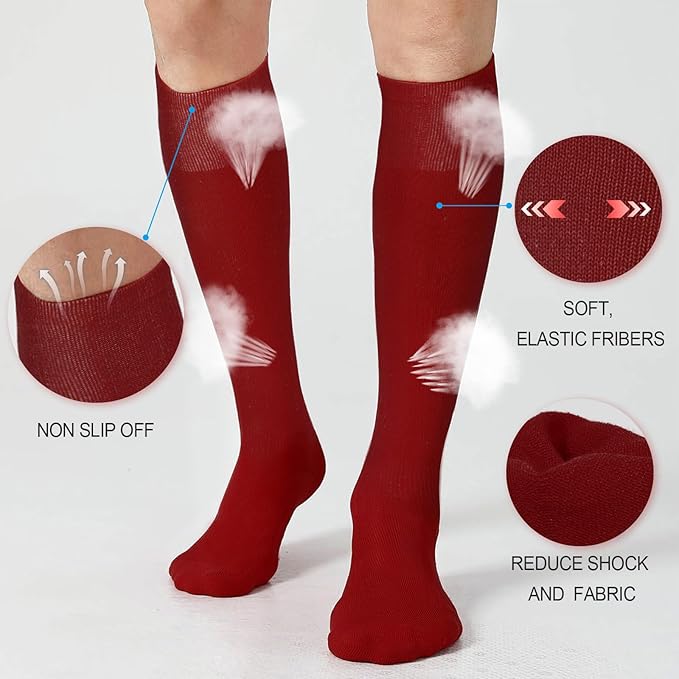 XZQTIVE 3 Pairs of Baseball Softball Socks and 1 Baseball Softball Belt Combo Set Knee-High Soccer Socks for Kids Youth Adult