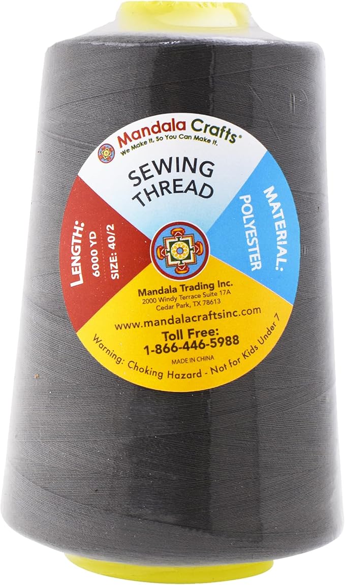 Mandala Crafts 4 Pack of Serger Threads Cones Spools - Image 3
