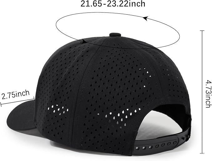 HH HOFNEN Quick Dry Baseball Cap Mesh Snapback Hat Sun and Rain Protection Structured Golf Trucker Hats for Men Women